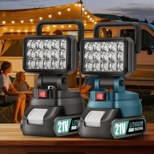 LED Outdoor Emergency Light USB Rechargeable 18V Lithium Battery Automotive Repair Light Night Work Electric Wrench Illumination