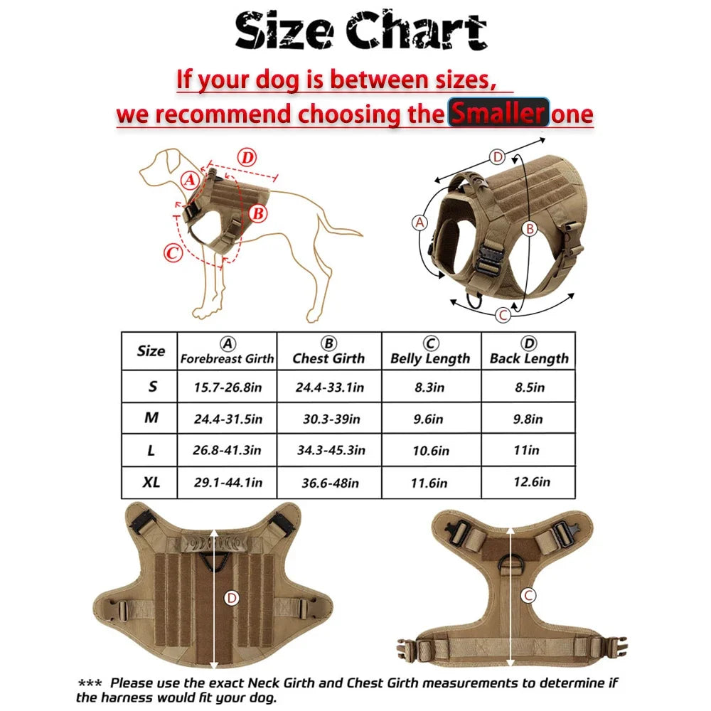 NONE CN Large Dog Harness And Leash Set For Training