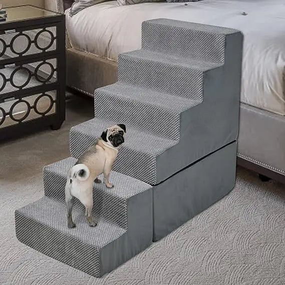 Dog Stairs 6-Step Pet Steps For Beds