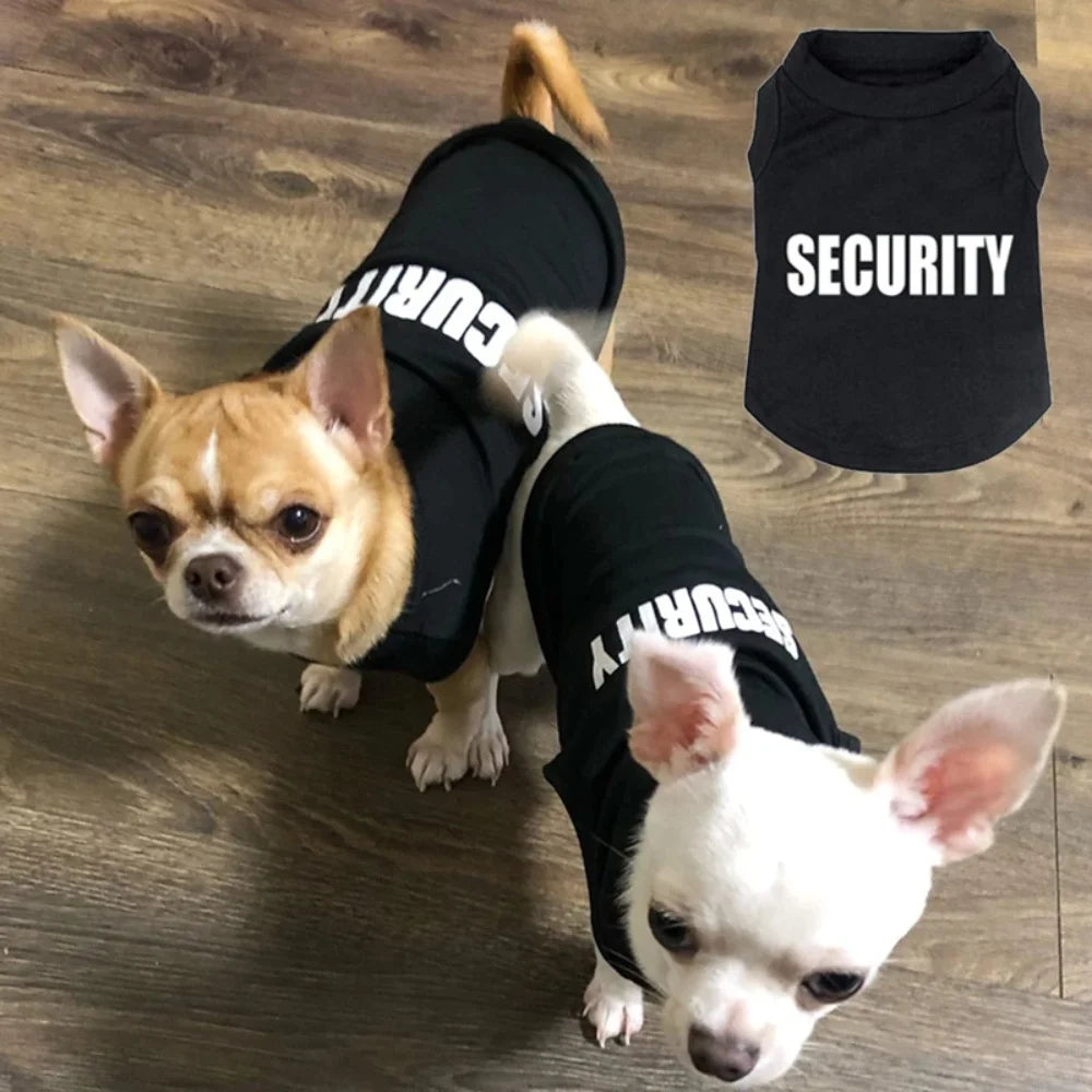 Security Clothing For Dogs Vest Shirt All Seasons Pet Wear