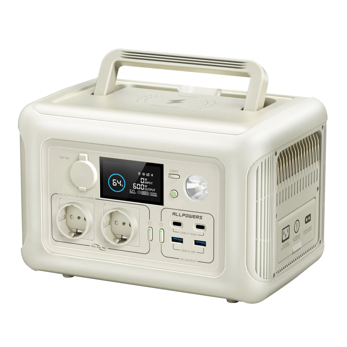 ALLPOWERS R600 Portable Power Station 299Wh LiFePO4 Battery