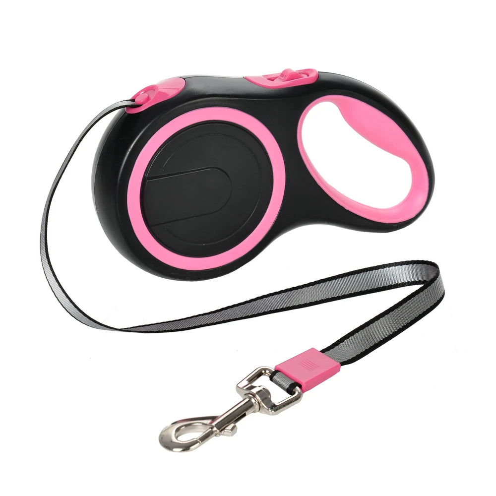 Retractable Pet Leash For Dogs And Cats, Adjustable, Durable Nylon