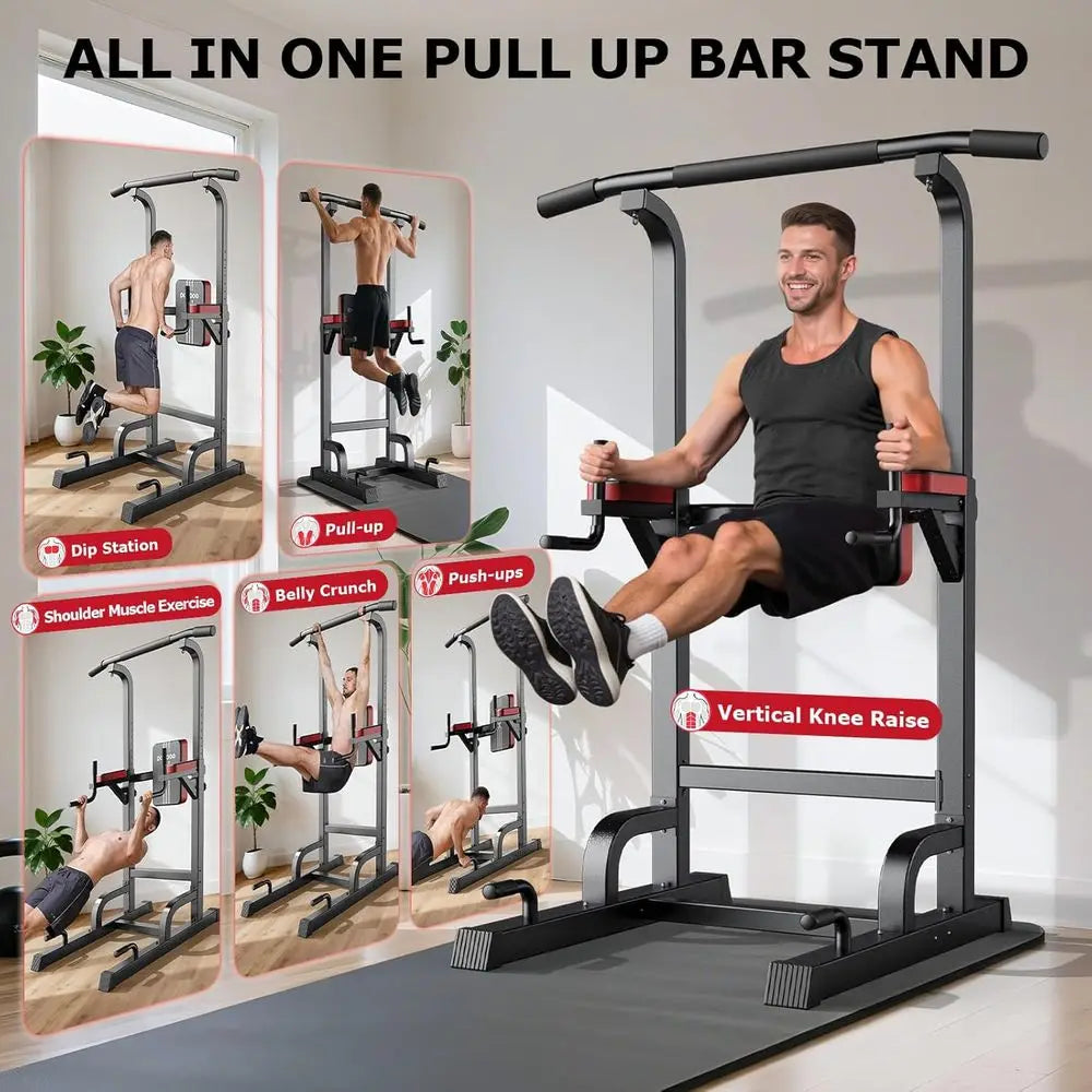 Home Gym PullUp Bar 450Lbs Capacity And Resistance Bands