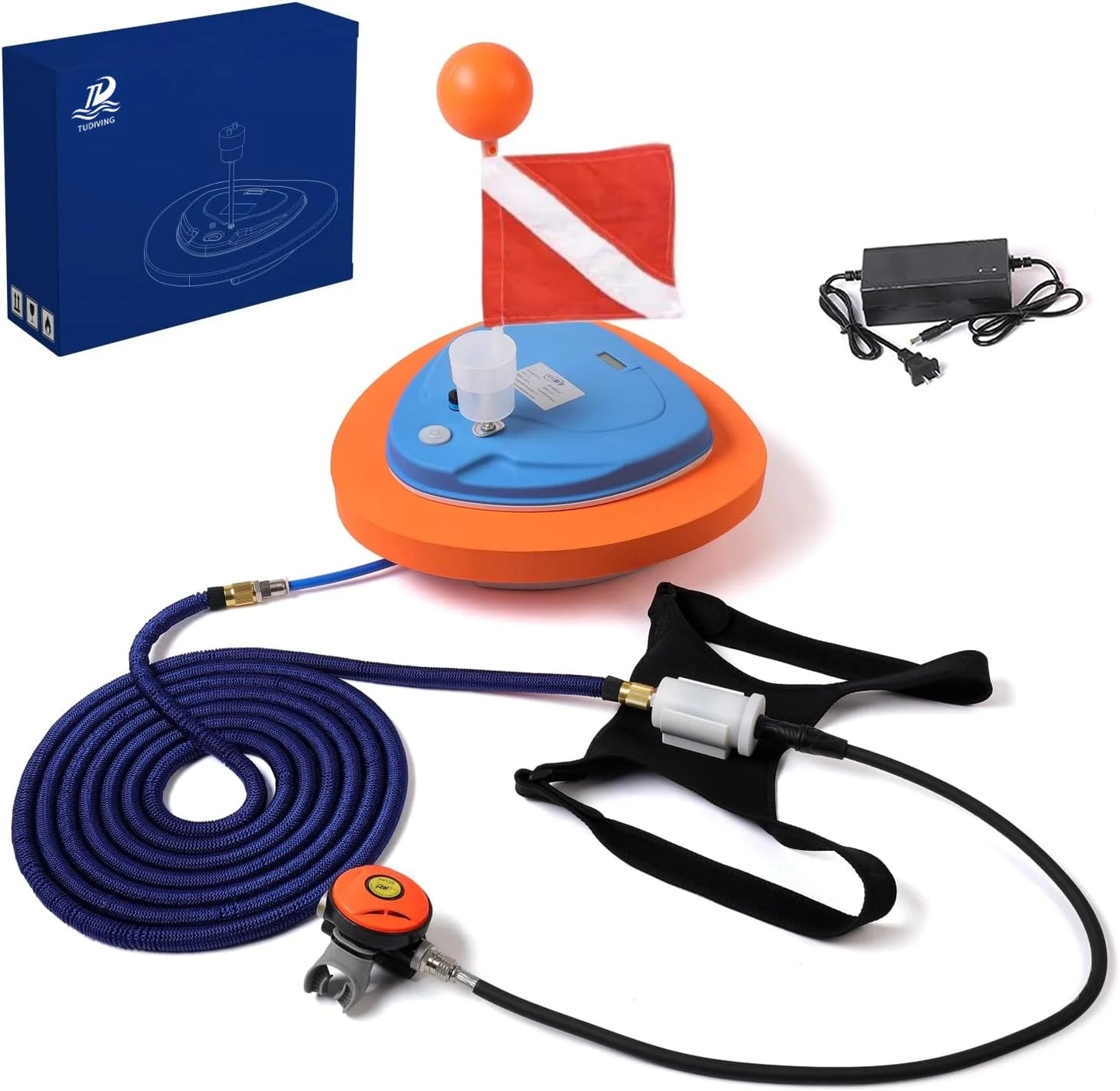 TUDIVING Scuba Diving Ventilator Waterproof Portable Breathing Regulator