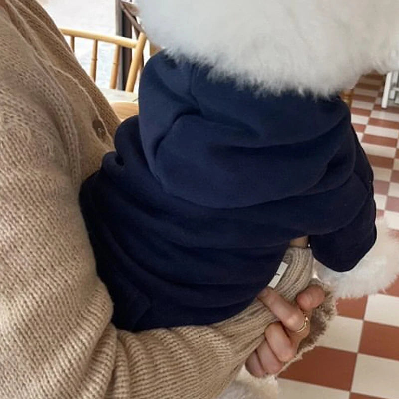 Warm Dog Hoodies Soft Fleece Pet Clothes For Yorkie Dogs