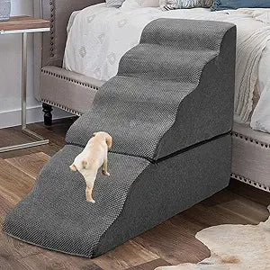 Dog Stairs 6-Step Pet Steps For Beds