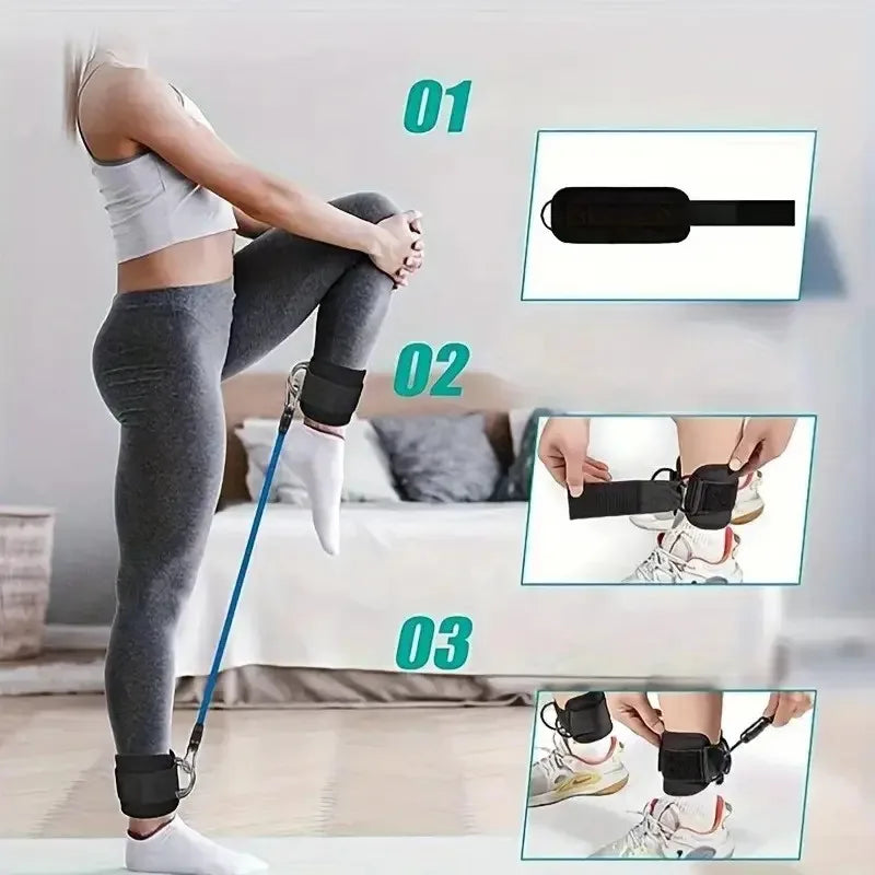 Adjustable Ankle Cuffs Leg Workout Straps For Glute Thigh Training