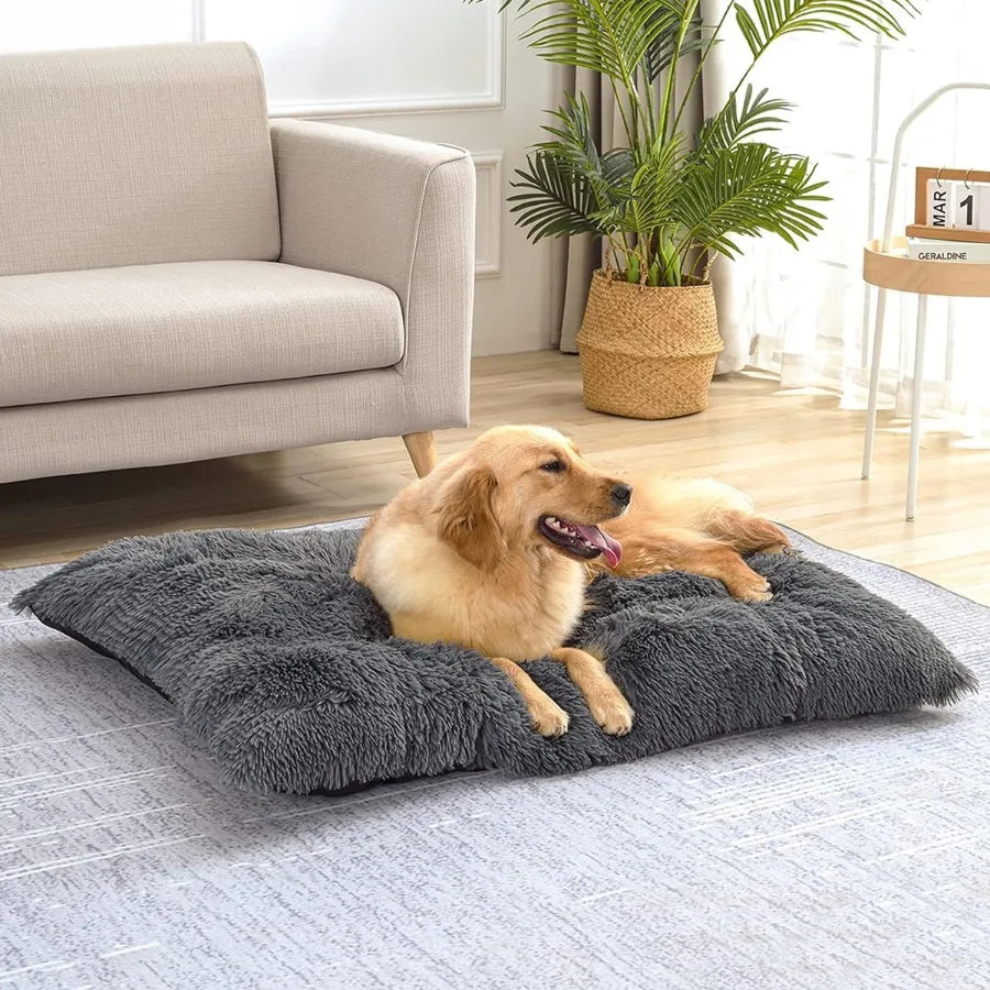 Orthopedic Plush Dog Bed With Non Slip Bottom Washable
