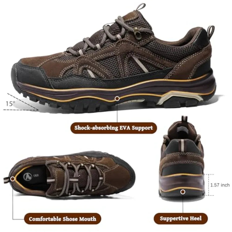Unisex Hiking Shoes Lightweight Breathable Anti Slip Walking Trekking
