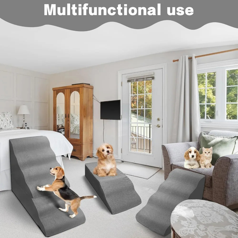 Dog Stairs 6-Step Pet Steps For Beds