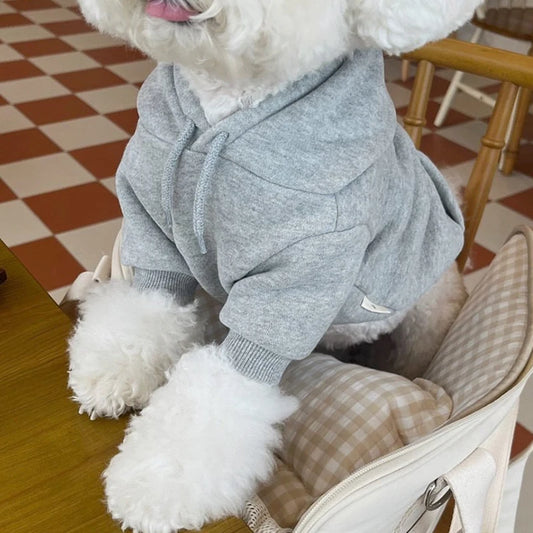Warm Dog Hoodies Soft Fleece Pet Clothes For Yorkie Dogs