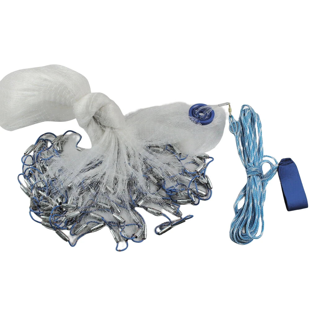 Bymaocar Nylon Monofilament Cast Net With Sinker For Fishing