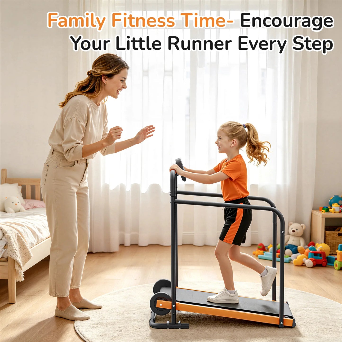 AKLUER Kids Walking Pad Treadmill for Safe Indoor Exercise