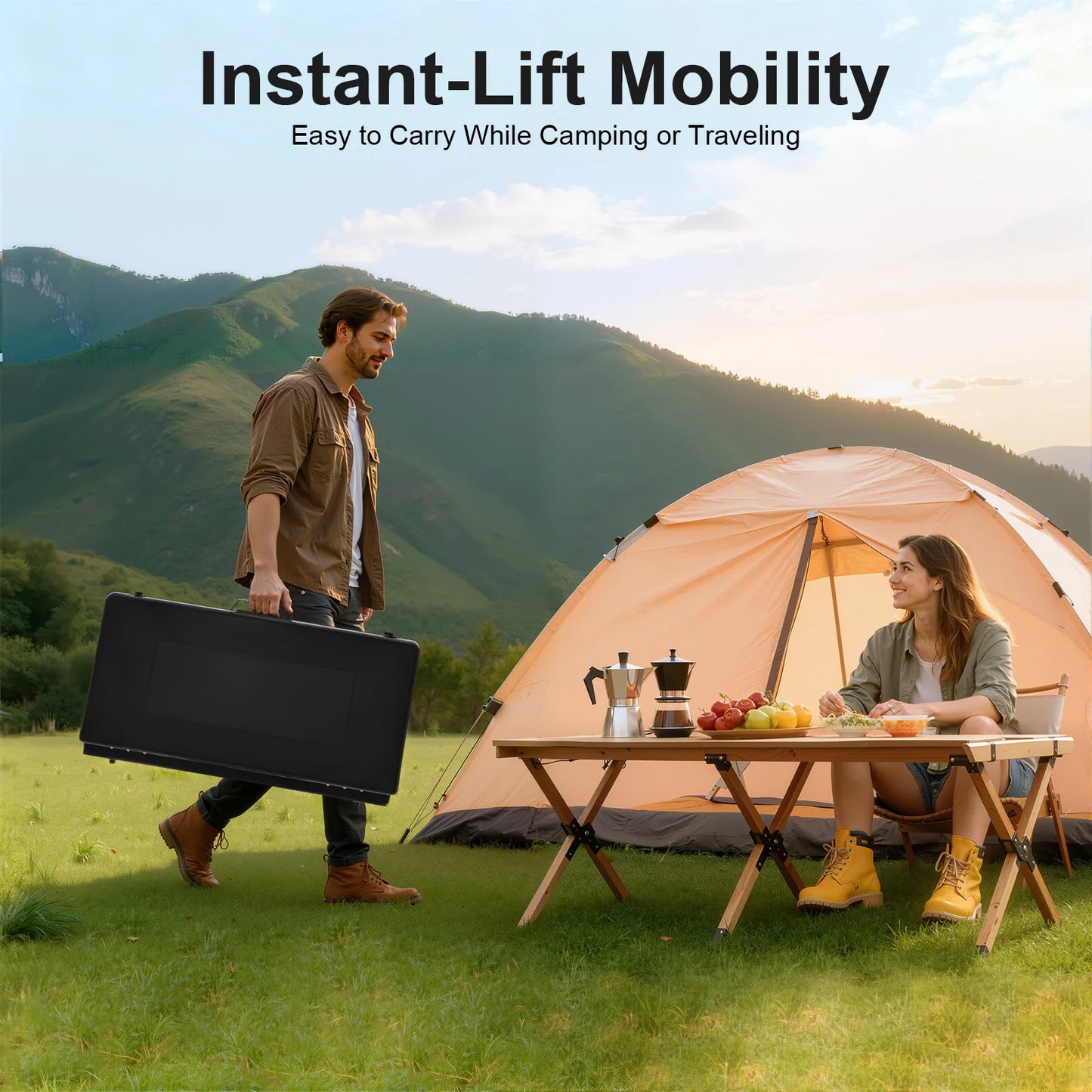 Portable Gas Camping Stove 3-Burner Piezo Ignition