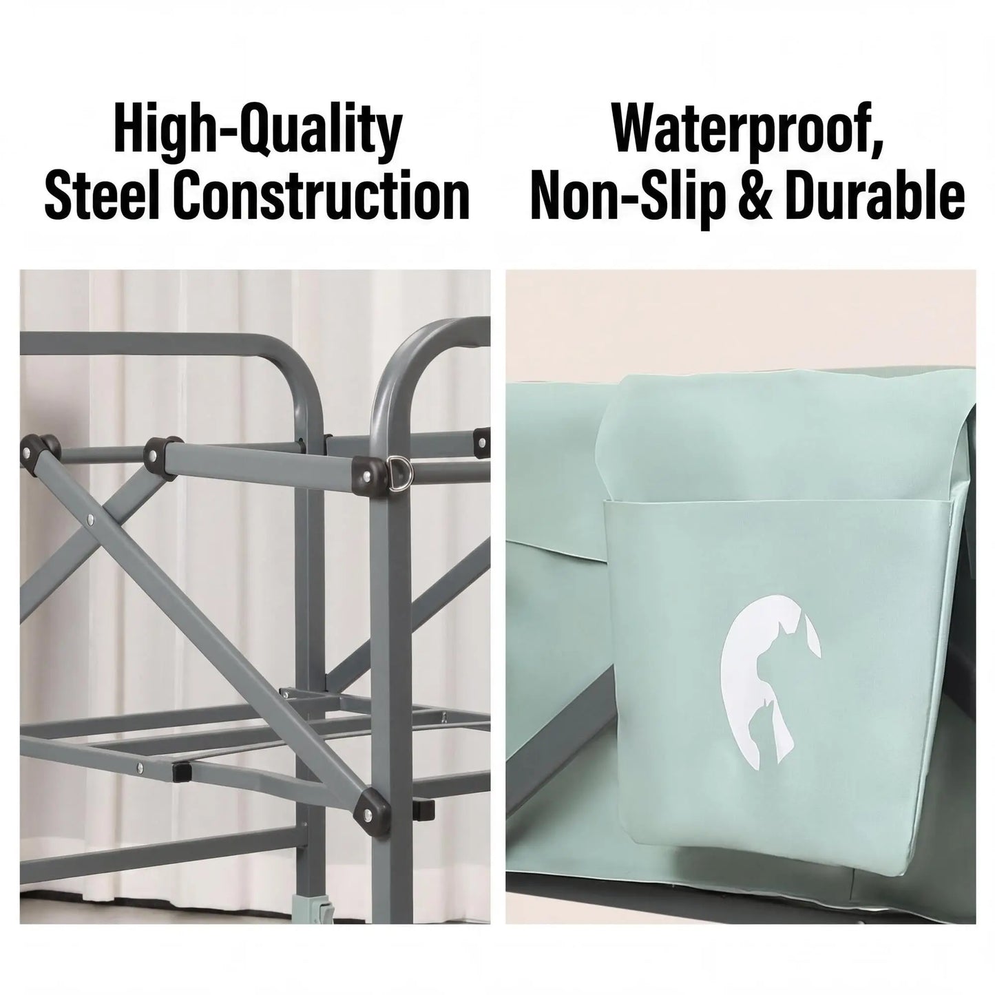 HiMISS Folding Dog Bath Tub for Small and Medium Dogs