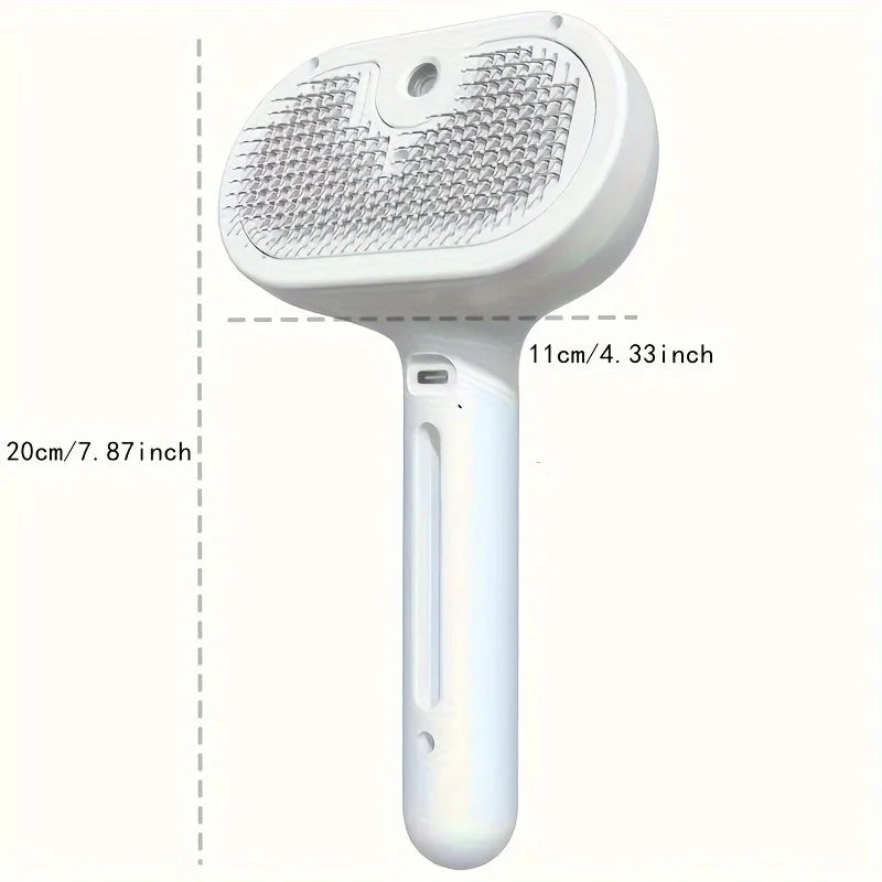 Pet Hair Removal Steam Brush For Cats And Dogs Grooming