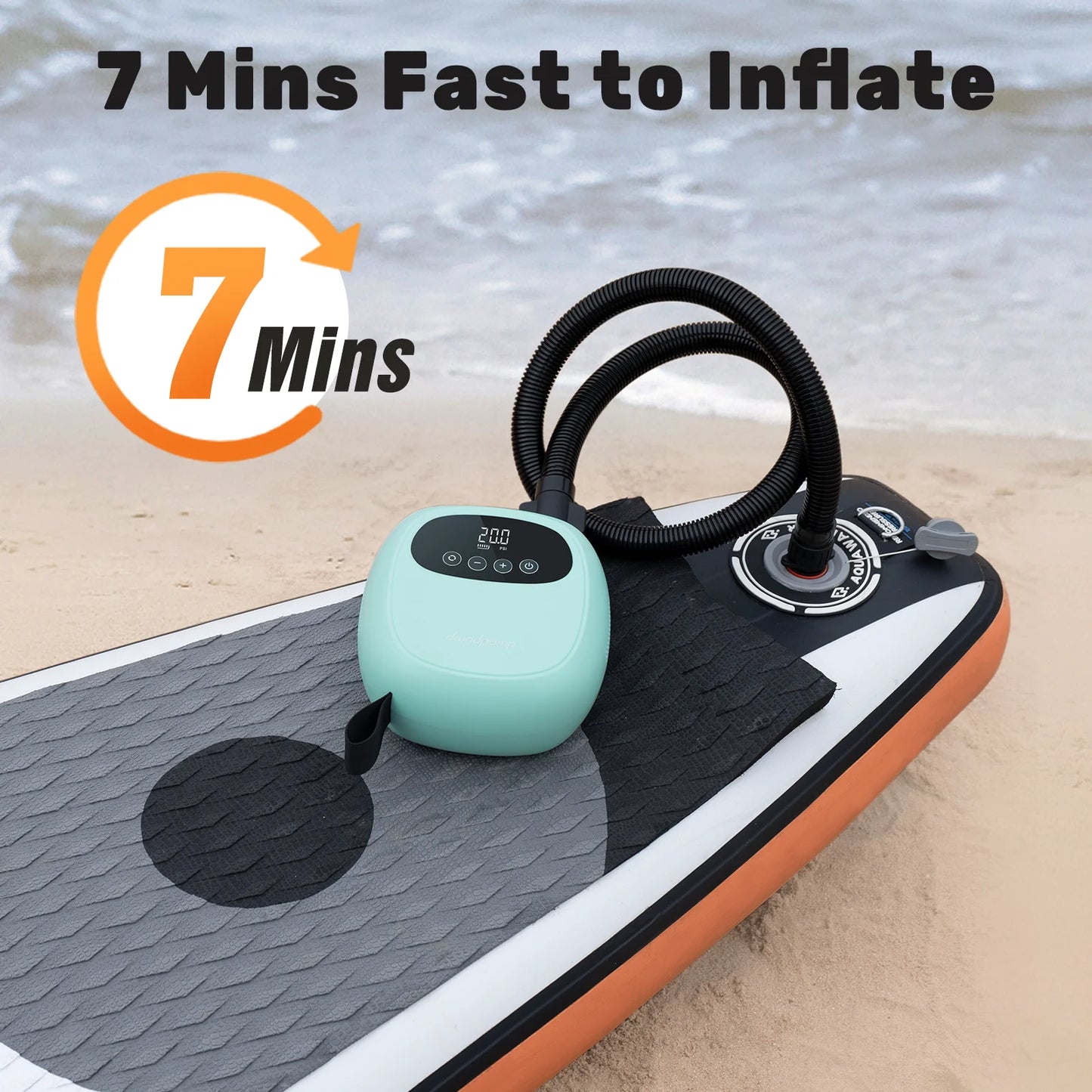 DP3 Electric 20 PSI Paddle Board Pump With 38.48Wh Battery
