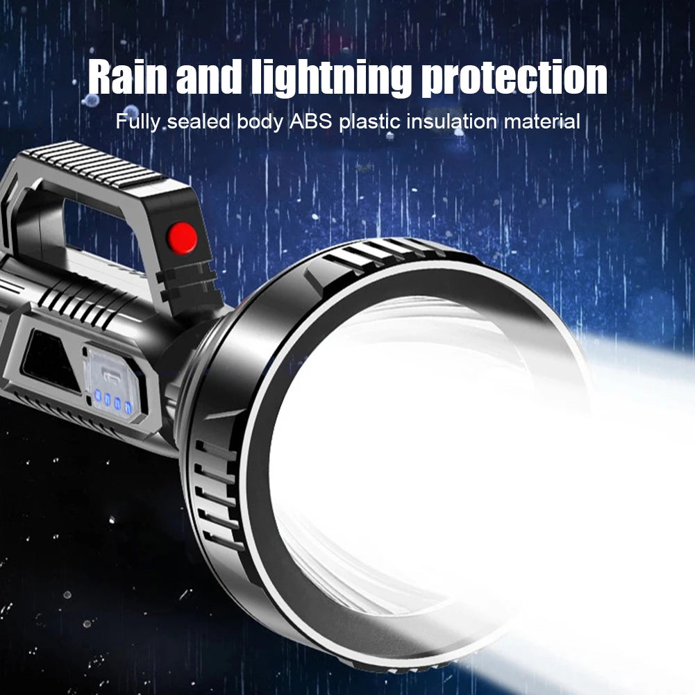 Shunmaii Waterproof Portable LED Flashlight USB Rechargeable