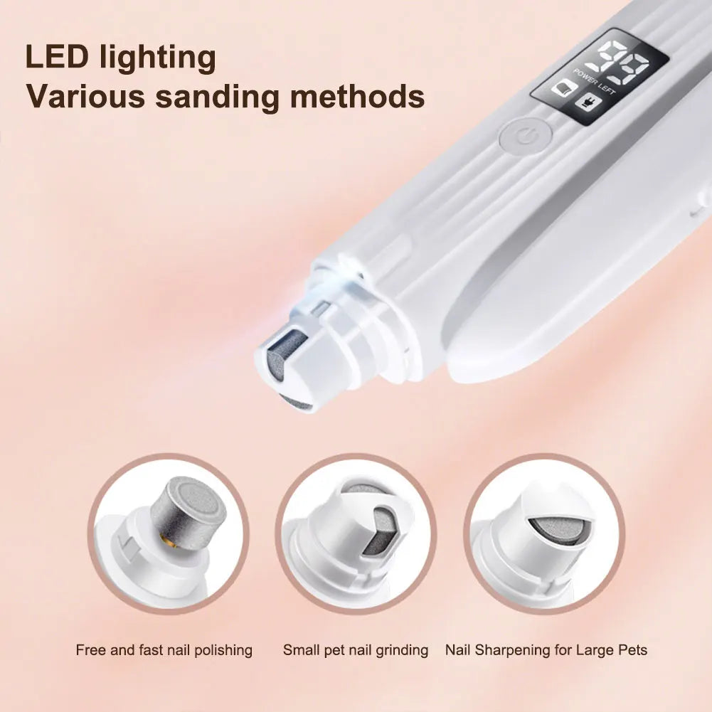 APWIKOGER 2 In 1 Electric Dog Nail Grinder And Clipper