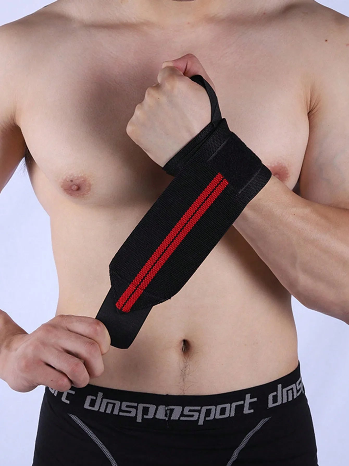 Elastic Wrist Wraps and Support Brace for Gym Weightlifting