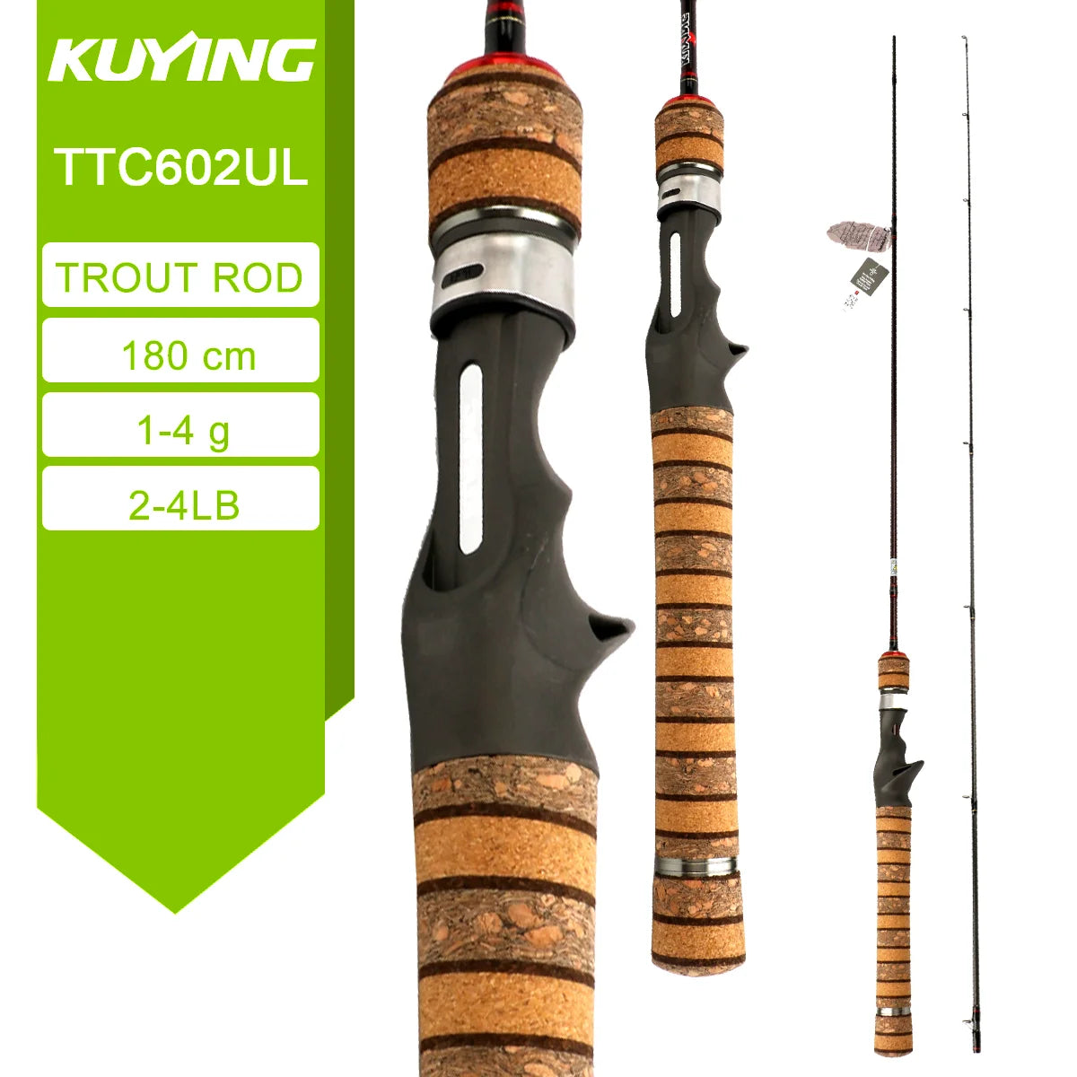 Kuying Lure Rod Casting Spinning Carbon For River And Stream Fishing