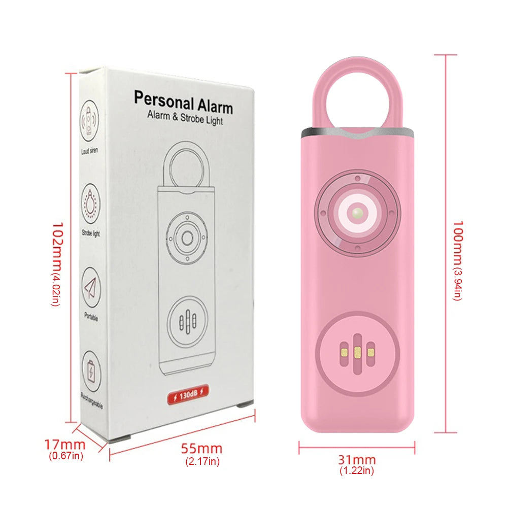 ALLOYSEED Self Defense Alarm 130dB Personal Safety Keychain