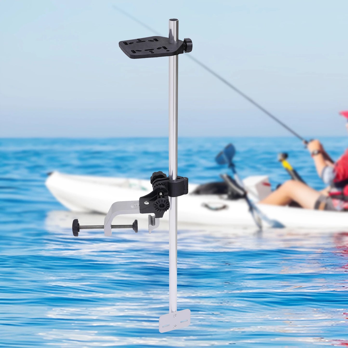 Portable Fish Finder Mount Universal Bracket With 360 Rotatable Transducer