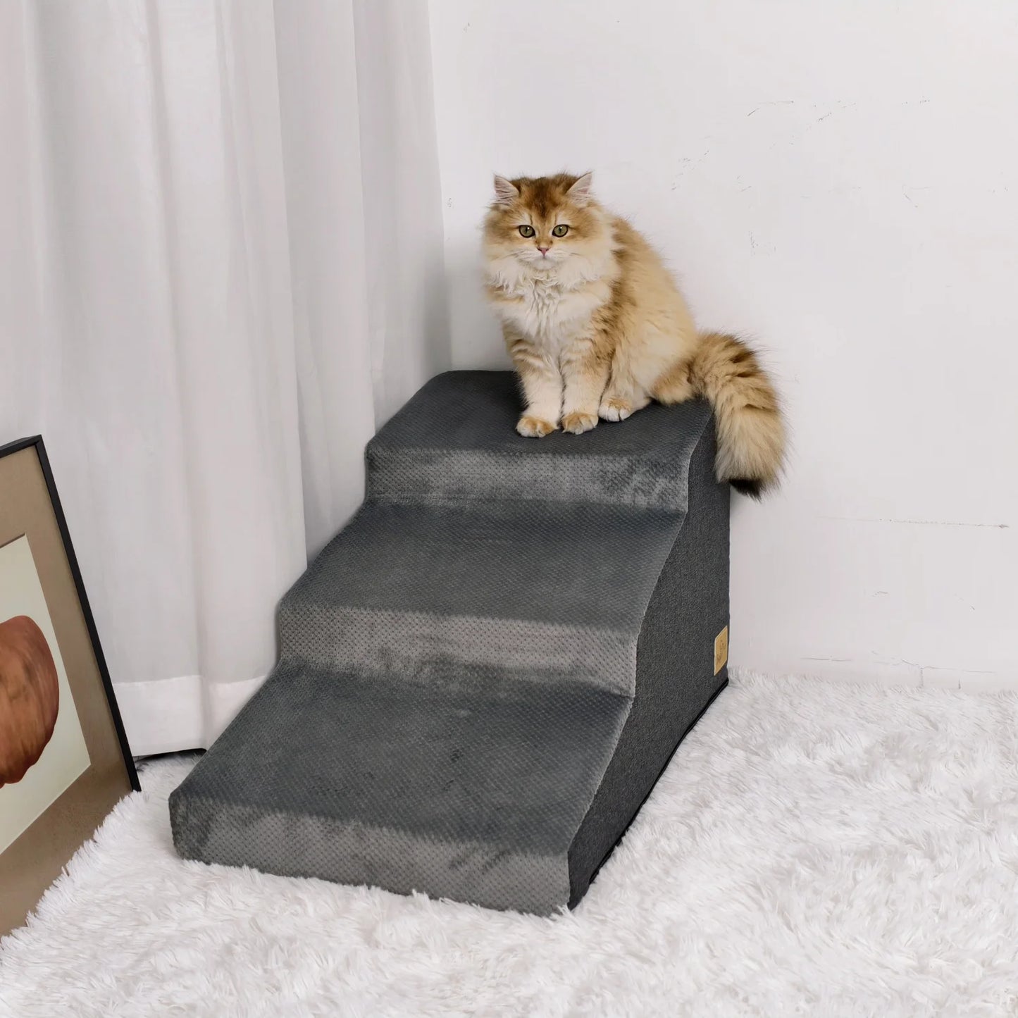 Dog Steps Ramp With Washable Cover Non Slip