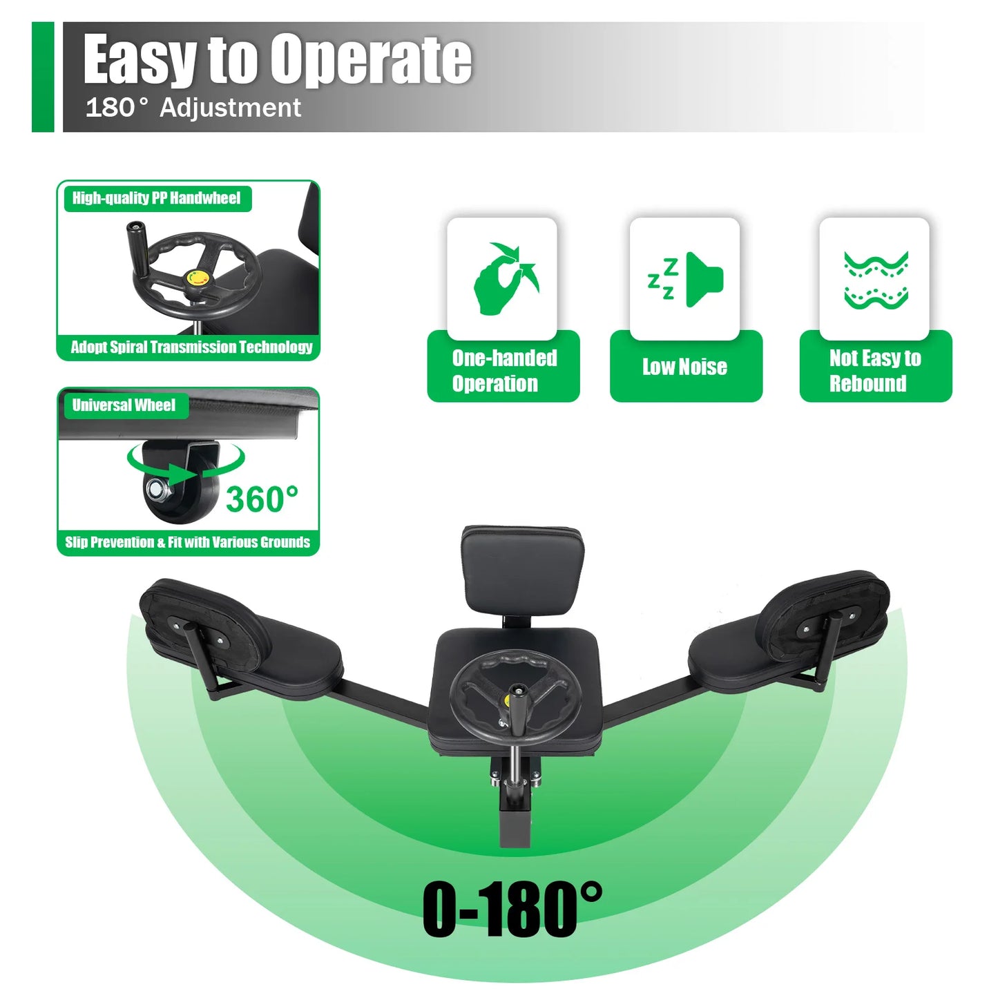 Leg Stretcher With Handwheel And Cushions