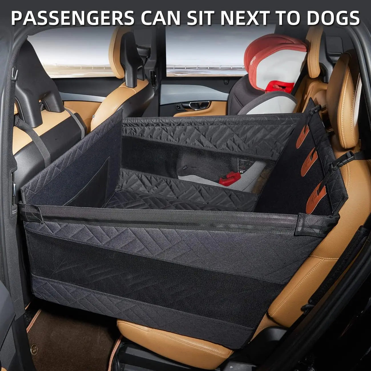 Waterproof Dog Car Seat Cover With Backseat Extender