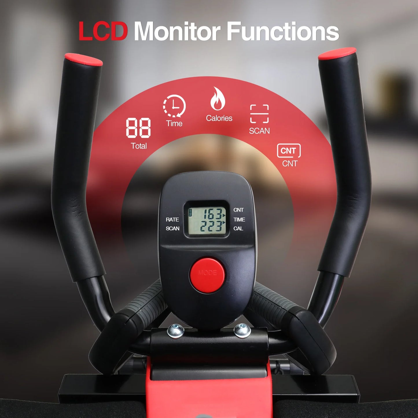 Abdominal Curling Exercise Machine With Adjustable Dual Track Trainer