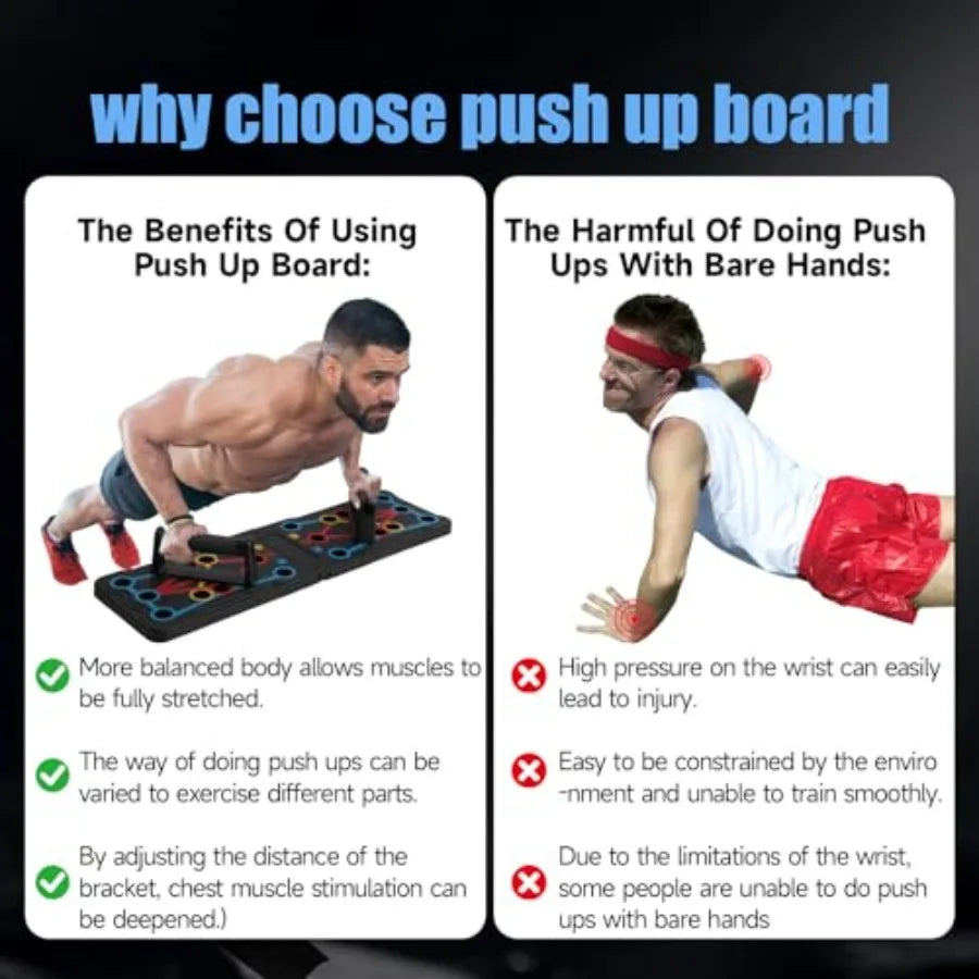Foldable Push Up Stands For Chest And Arms Home Gym