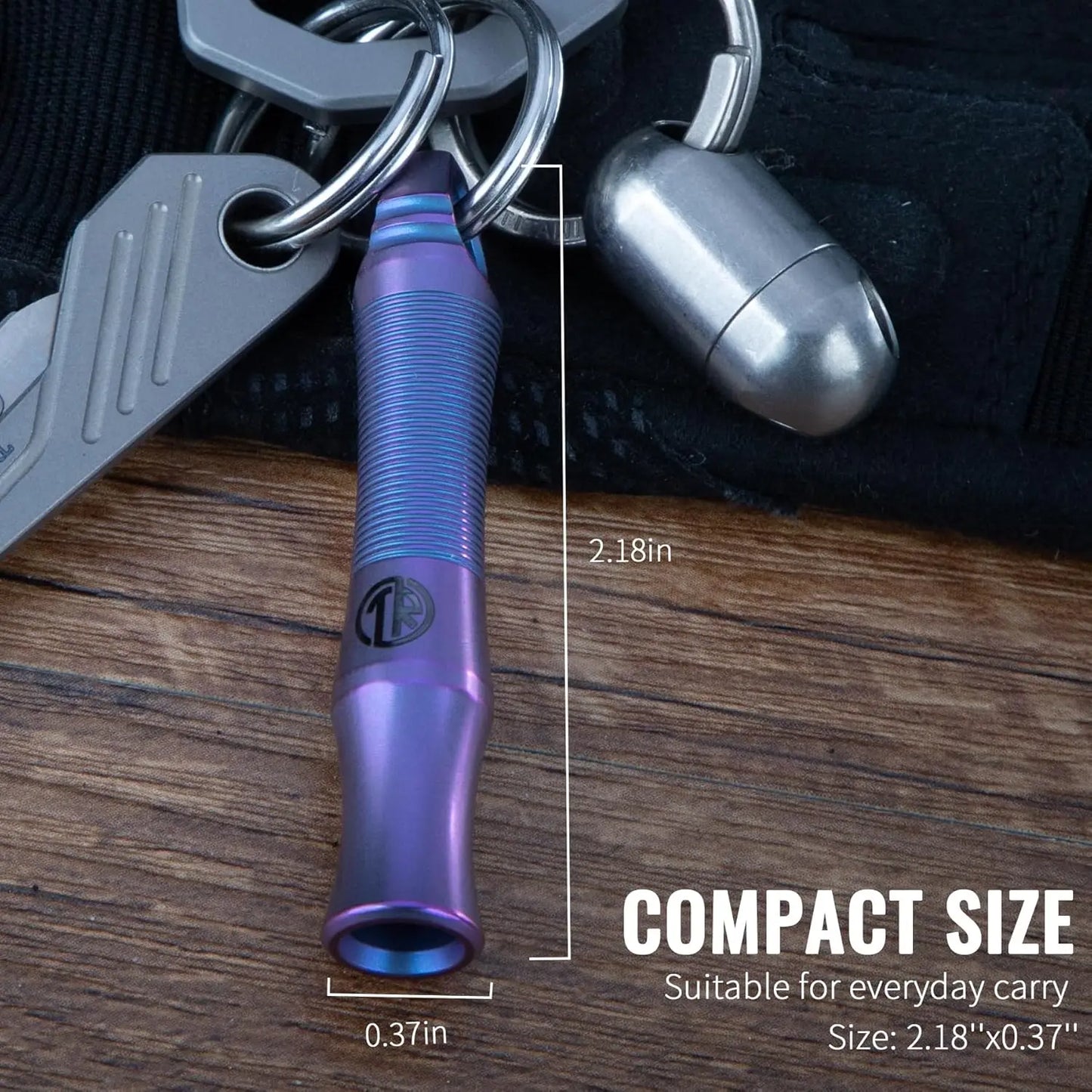 Titanium Whistle 120 Decibels Emergency Signal For Hiking Camping