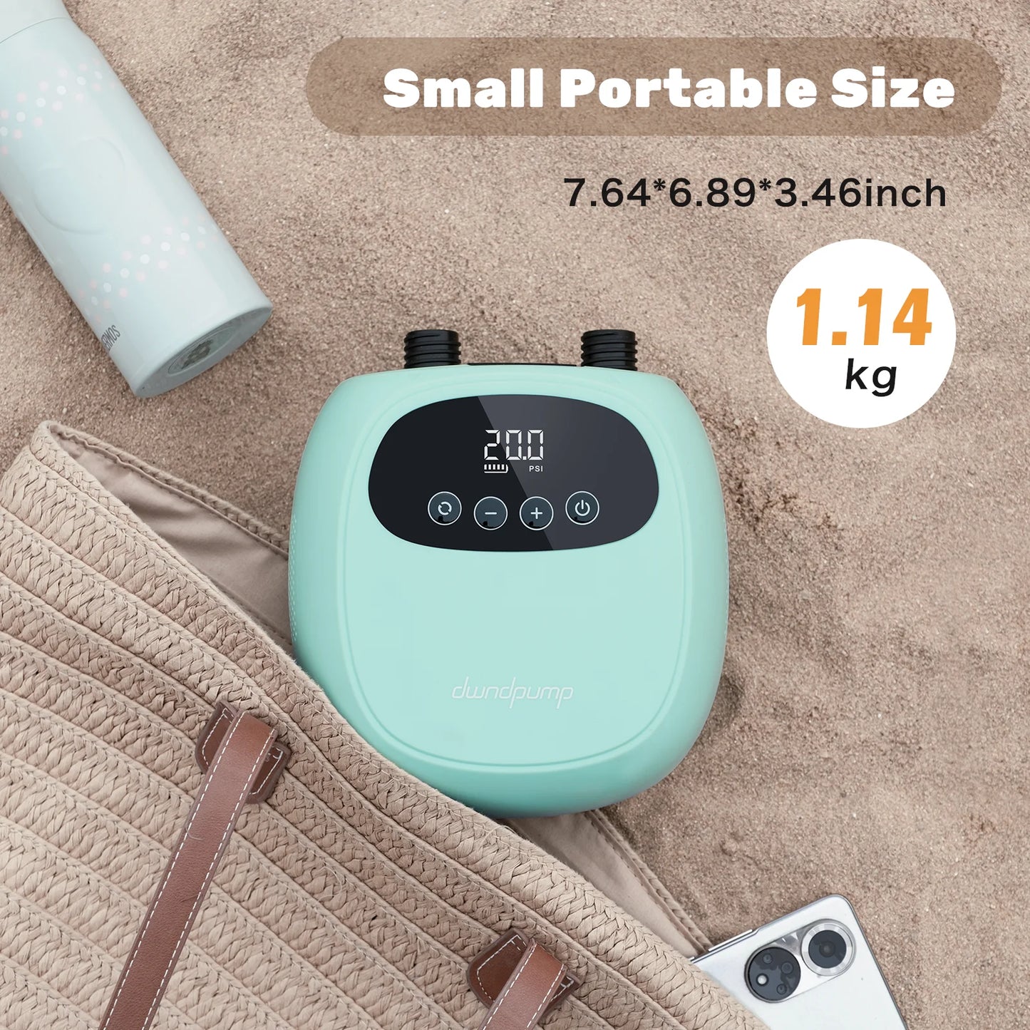 DP3 Electric 20 PSI Paddle Board Pump With 38.48Wh Battery