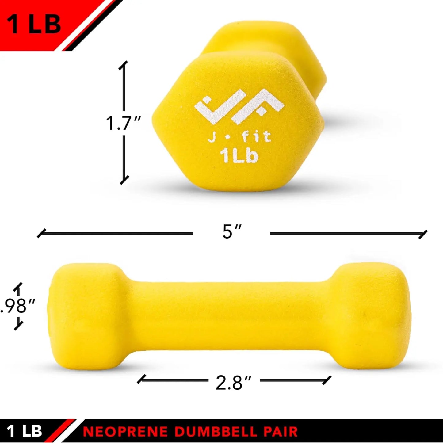 Neoprene Dumbbell Pair For Arm Strength And Toning
