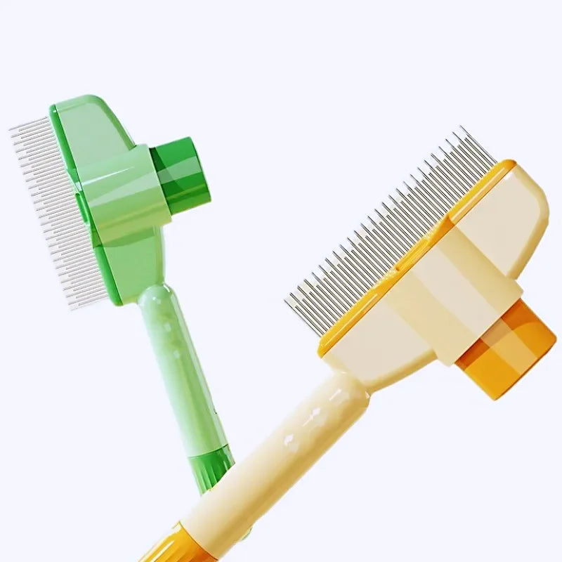 One Button Self Cleaning Dog Comb Pet Hair Remover Brush
