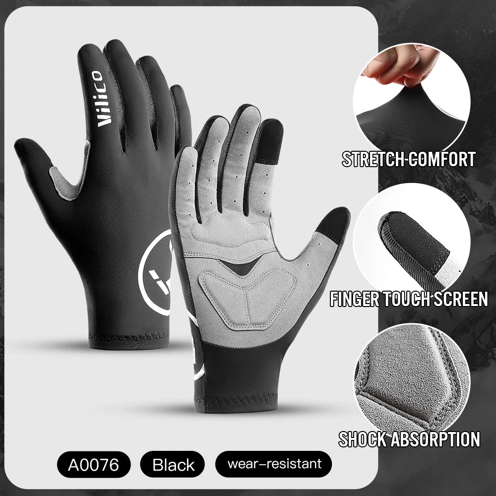 Vilico Cycling Gloves With Touch Screen Shock Absorption Anti Slip