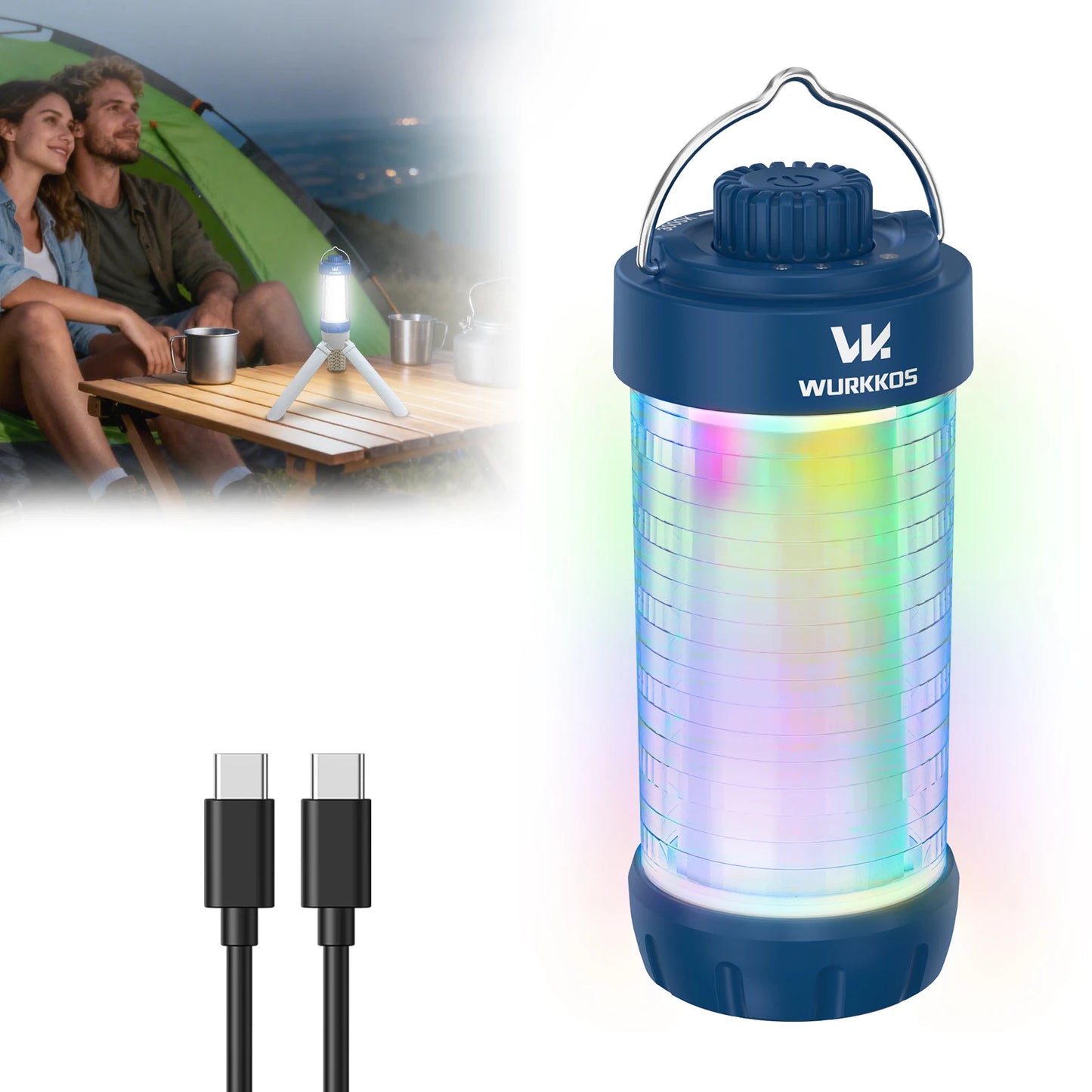 Wurkkos CL01 RGB 360 Flashlight 550 Lumens Rechargeable Power Bank